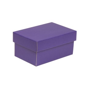 Darčeková krabička s vekom 200x125x100/40 mm, fialová