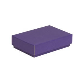Darčeková krabička s vekom 200x125x50/40 mm, fialová