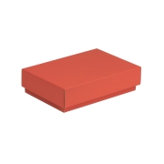 Darčeková krabička s vekom 200x125x50/40 mm, koralová