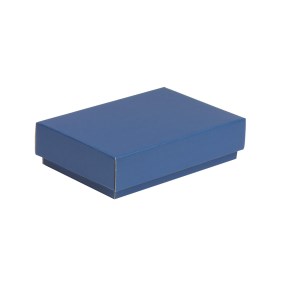 Darčeková krabička s vekom 200x125x50/40 mm, modrá