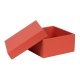 Darčeková krabička s vekom 200x200x100/40 mm, koralová