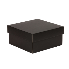 Darčeková krabička s vekom 200x200x100 mm, čierna