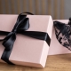 Darčeková krabička s vekom 200x200x50 mm, ružová