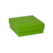 Darčeková krabička s vekom 200x200x70/40 mm, zelená