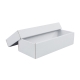 Darčeková krabička s vekom 230x70x35/35 mm, bielo/biela