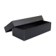 Darčeková krabička s vekom 230x70x35/35 mm, čierno-šedá matná