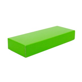 Darčeková krabička s vekom 230x70x35/35 mm, zelená matná