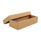 Darčeková krabička s vekom 250x100x60/35 mm, kraftová