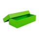 Darčeková krabička s vekom 250x100x60/35 mm, zelená matná