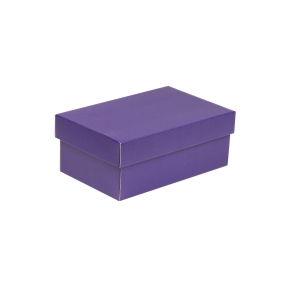 Darčeková krabička s vekom 250x150x100/40 mm, fialová
