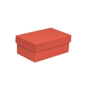 Darčeková krabička s vekom 250x150x100/40 mm, koralová