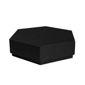 Darčeková krabička s vekom 255x255x70/60 mm, čierna