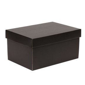 Darčeková krabička s vekom 300x200x150 mm, čierna
