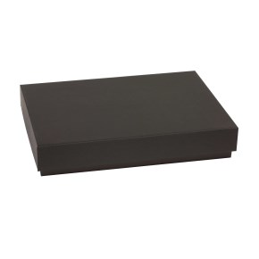 Darčeková krabička s vekom 300x200x50 mm, čierna
