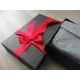 Darčeková krabička s vekom 300x300x200 mm, čierna