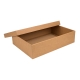Darčeková krabička s vekom 405x290x100/35 mm, kraftová