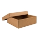 Darčeková krabička s vekom200x200x70/35 mm, kraftová