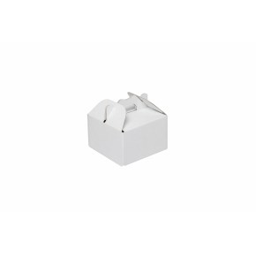 Krabica 100x100x60 mm, na potraviny, výslužky a koláče, biela