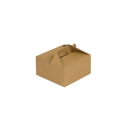 Krabica 120x120x60 mm na potraviny, výslužky, cukrovinky, hnedá - kraft