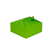 Krabica 190x190x80 mm na potraviny, výslužky, cukrovinky, zelená