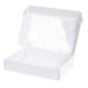Krabica na cukrovinky s priehľadným okienkom 320x220x60 mm, biela
