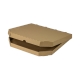 Krabica na pizzu 330x330x30mm, bez potlače, hnedá