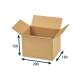 Krabica z trojvrstvového kartónu 194x144x138, klopová (0201)