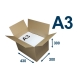 Krabica z trojvrstvového kartónu 430x300x300, klopová (0201) na tlačoviny A3