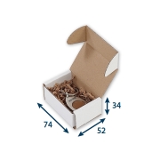 Krabica z trojvrstvového kartónu 74x52x34, minikrabička, FEFCO 0471