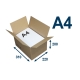 Krabice z trojvrstvového kartónu 310x220x200, klopová (0201) na tlačoviny A4