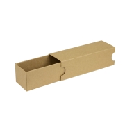 Krabička na makrónky hnedá s návlekom 180x50x50mm