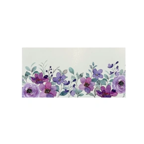 Obal na darčekové poukazy 220x110 mm, biely, rozkvitnutá lúka