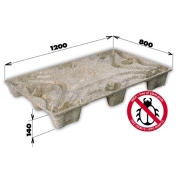 Paleta lisovaná INKA F86 - 1200x800x140 - nosnosť 250kg Paleta lisovaná INKA F86 - 1200x800x140 - nosnosť 250kg