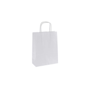 Papierová taška 140x80x210 mm, bílá univerzálna Papierová taška 140x80x210 mm, bílá univerzálna