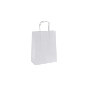 Papierová taška 140x80x210 mm, bílá univerzálna