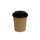 Papierový kelímok COFFEE TO GO 280 ml, priemer 80 mm, hnedý - kraft