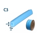 Penový polyetylén Profil C3 ( na cievke 400bm)