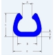 Penový polyetylén Profil U = 18, 1ks = 2bm