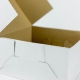 Tortová krabica 195x195x100 mm, pevná biela