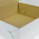 Tortová krabica 320x320x100 mm, pevná biela