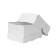 Tortová krabica 500x500x500 mm, pevná bielo/biela