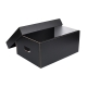 Úložná krabica komplet 430x300x200 mm, čierno-sivá matná