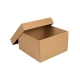 Úložná krabica s vekom 250x250x150 mm, kraftová