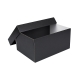 Úložná krabica s vekom 300x215x150 mm, čiero-sivá matná