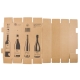 Zásielková krabica na 1 fľašu vína 105x105x420 mm, hnedá