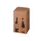 Zásielková krabica na 4 fľaše vína 212x204x368 mm, hnedá