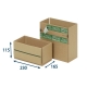Zásielková krabice REVERSE 230x165x115 mm, samolepiace klopy